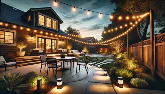 San Jose Backyard Lighting