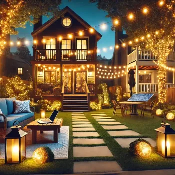 Union City Backyard Lighting