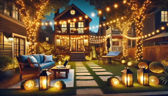 Union City Backyard Lighting